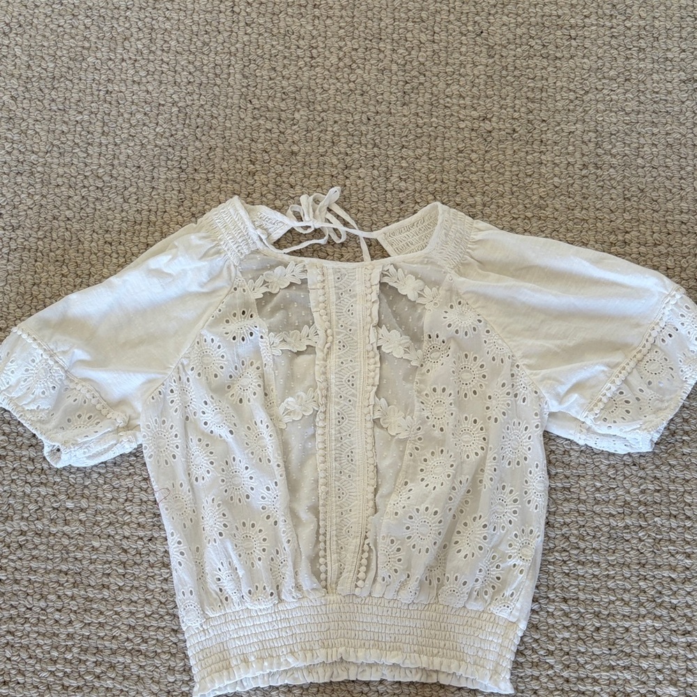 Elegant White Lace Blouse